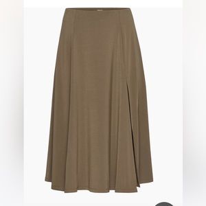 Aritzia Wilfred Beach Skirt in Caramelized Walnut
